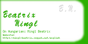 beatrix mingl business card